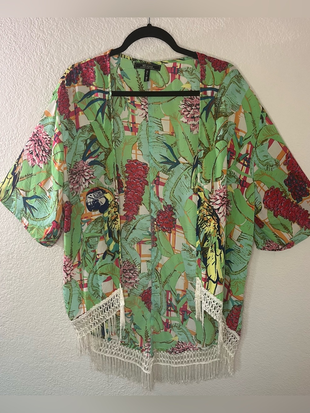 V.O. Jeans Tropical Print Kimono
